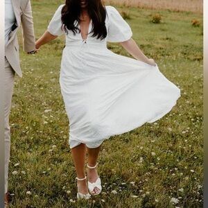 Abercrombie White Midi Dress